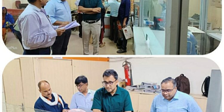 सीईओ शिशिर गेमावत ने, ग्रामीण क्षेत्र की बैंक ऑफ बड़ौदा,चाका पहुंचकर ,किया डीबीटी कार्य का अवलोकन