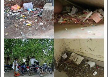 दिया तले अंधेरा,,, रीठी मुख्यालय में ही फैला गंदगी का आलम,,,