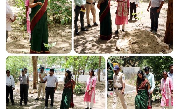 कलेक्टर सुश्री ऋजु बाफना ने किया एकांत वन का निरीक्षण