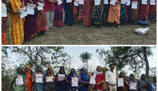 रैपुरा में किया गया मुख्यमंत्री लाड़ली बहना योजना के स्वीकृत पत्रो का वितरण