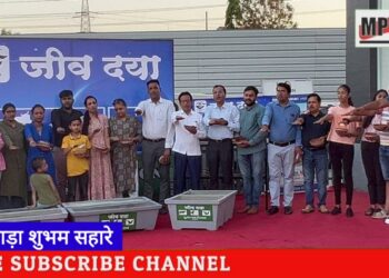 छिन्दवाड़ा  पशु पक्षियों की प्यास बुझाएगा दूगड़ फाउंडेशन जीव दया के तहत सीमेंट के टैंक एवं जलपात्रों का किया वितरण 