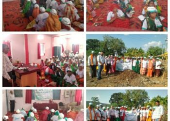 महिलाओं को भू नाडेप एवं पांच पत्ती काढ़ा का प्रायोगिक प्रशिक्षण दिया गया