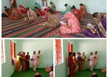 आज सुदर्शन छात्रावास पपोरा मे टीकमगढ़ आसटी समाज की महिलाओ के लिए अध्यात्म धर्म संस्कृति पर आधारित परीक्षा का आयोजन