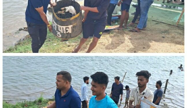 जय हो समिति के द्वारा नर्मदा नदी के स्वच्छता अभियान का 185 वा सप्ताह हुआ पूर्ण : अध्यक्ष अर्पित मालवीय