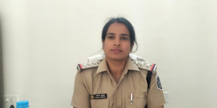 खितौला थाना प्रभारी श्रीमति सोनल शुक्ला ने ग्रहण किया पदभार