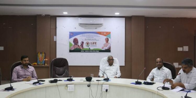 पानी की बचत थीम पर मिशन लाइफ कार्यक्रम आयोजित,मानव जीवन में सरल परिवर्तन लाकर पर्यावरण संरक्षण में अहम भूमिका निभाएं : बीआर नायडू