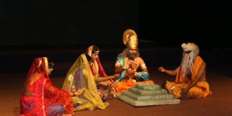 पर्यटन घाट नर्मदापुरम में वनवासी लीला कार्यक्रम हुआ आयोजित