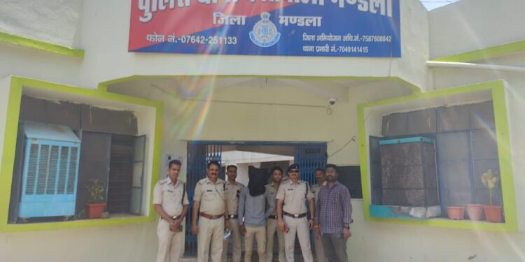 पुलिस अधीक्षक मंडला की खूंखार अपराधी पर त्वरित कार्यवाही के निर्देश, कोतवाली पुलिस ने हत्या के प्रयास के आरोपी को हथियार सहित किया गिरफ्तार*