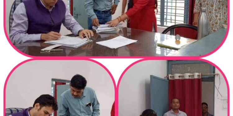 कलेक्टर अवि प्रसाद ने रीठी तहसील कार्यालय का किया निरीक्षण  राजस्व वसूली में प्रगति लानें के दिए निर्देश