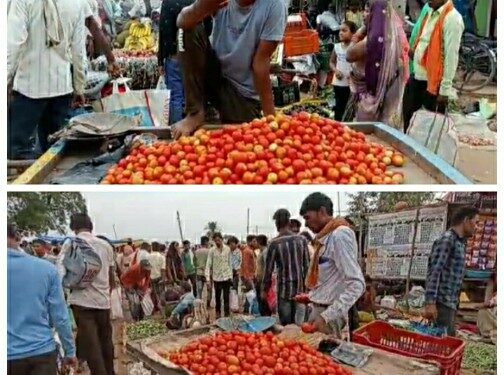 गरीब आदमी की पहुंच से दूर, बढे टमाटर के भाव,,