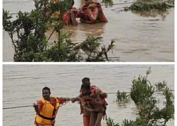 भेड़ाघाट से 2 किमी दूर ग्राम गोपालपुर में नर्मदा नदी के उफान में फंसे 4 लोगों का सफलतापूर्वक रेस्क्यू कर उन्हें सुरक्षित स्थान पर पहुंचा दिया गया है।