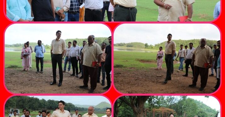 मढ़ेरा के निर्माणाधीन कृषक सुविधा सह कस्टम हायरिंग सेंटर का निरीक्षण कर कलेक्टर ने दिए निर्देश