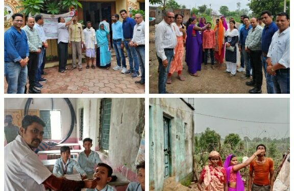 पहली खुराक के साथ ही आयुष विभाग के मलेरिया रोग नियंत्रण कार्यक्रम 2023 का शुभारंभ
