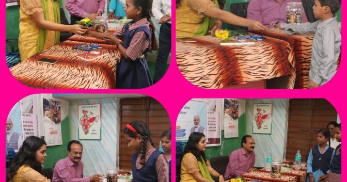 कलेक्टर सुश्री ऋजु बाफना आज शासकीय प्राथमिक शाला देवरी में पहुंची और छात्र छात्राओं से वार्तालाप कर उनका उत्साह बढ़ाया