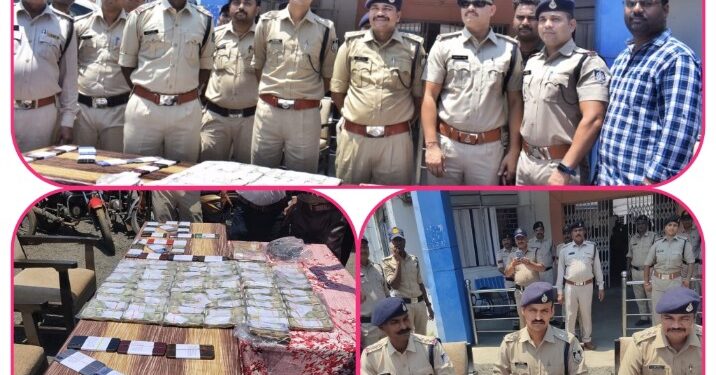 मण्डला पुलिस की जुआ के अड्डे पर दबिश* *पुलिस अधीक्षक मंडला द्वारा सभी पुलिस अधिकारियों को संगठित जुआ-सट्टा खिलाने वालों को चिन्हित करते हुये सभी के विरूद्ध प्रभावी कार्यवाही के दिये गये हैं निर्देश*