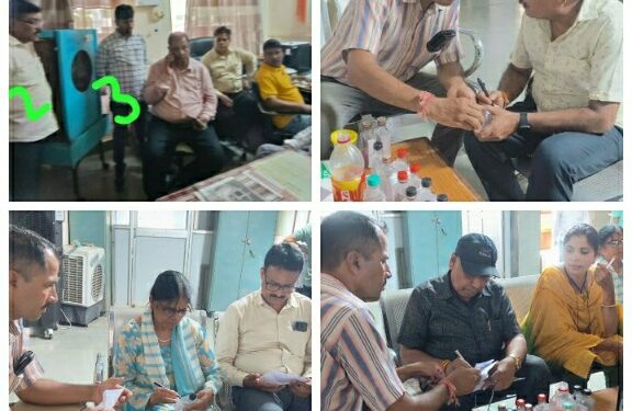 मुख्य चिकित्सा एवं स्वास्थ्य अधिकारी कार्यालय में लेखापाल सहित दो कर्मचारी रिश्वत लेते धराए,लोकायुक्त पुलिस की छापामार कार्यवाही,50 हज़ार की मांगी थी रिश्वत,30 हजार की रिश्वत लेते रंगे हाथ पकड़े गए…..