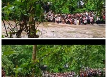 छत्तीसगढ़ के गरियाबंद जिले में अचानक आई बाढ़ में सैकड़ों की संख्या में पर्यटक फंस गए VIDEO