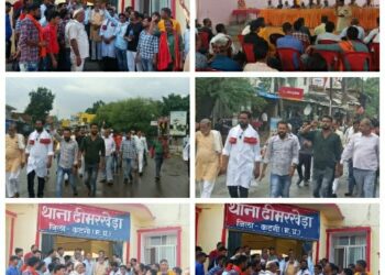 आरोपी का मकान तोड़ने, मामला दर्ज करने सौंपा ज्ञापन ब्राम्हण समाज पर अशोभनीय टिप्पणी का मामला