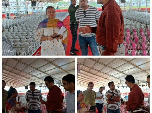 मुख्यमंत्री श्री शिवराज सिंह चौहान के आगमन की तैयारियों को लेकर जिला सीईओ ने बड़ागांव पहुंचकर कार्यक्रम सभा स्थल का निरीक्षण कर लिया जायजा*  *तत्परता पूर्वक पुख्ता इंतजाम एवं चाक चौबंद जरूरी व्यवस्थाएं किए जाने अधिकारियों को दिए निर्देश*