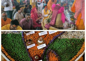 *हवन के साथ हुई सवा करोड़ पार्थिव शिवलिंग और 12 ज्योतिर्लिंग निर्माण की पूर्णाहुति* *दिव्य और भव्य आयोजन में शिव भक्ति ने भक्तों में जगाई राष्ट्र आराधना* *अंतिम दिवस भारत के नक्शे में भक्तों ने कराए 12 ज्योतिर्लिंगों के दर्शन, भंडारे में हजारों ने पाई प्रसादी*