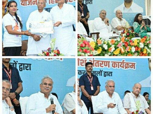 आज निवास कार्यालय में बेरोजगारी भत्ता योजना के तहत चौथी किश्त के रूप में प्रदेश के 01 लाख 22 हजार 625 हितग्राहियों को 31 करोड़ 71 लाख रूपए की राशि सीधे उनके खाते में अंतरित की