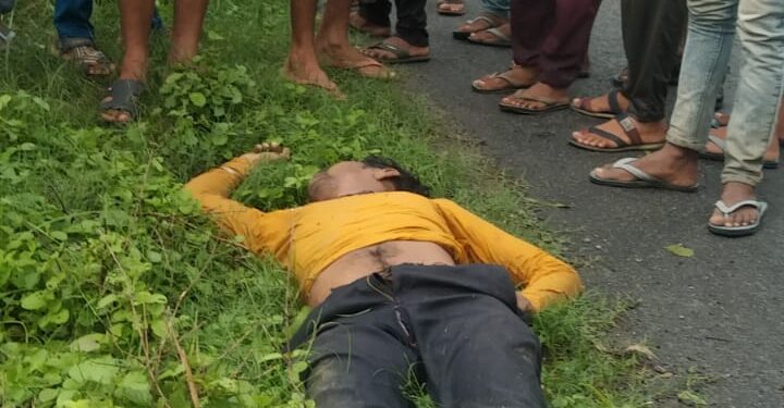 सब्जी लेकर घर वापस आते समय बाइक फिसलने से हुआ हादसा , मौत