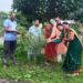 नर्मदा टाउनशिप कॉलोनी के नर्मदेश्वर मंदिर प्रांगण में कॉलोनी वासियों ने वृक्षारोपण किया