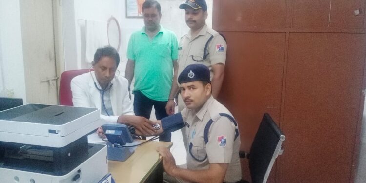 आज 22जुलाई 2023को रेलवे हॉस्पिटल नरसिंगपुर RPF को हेल्थ चेकअप किया गया