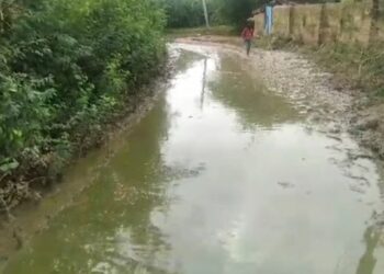 हमीरपुर जिले के अंतर्गत आने वाले ग्राम महेरा मैं स्कूल जाने वाली रास्ते मे कीचर और पानी से भरी हुई देखिए वीडियो