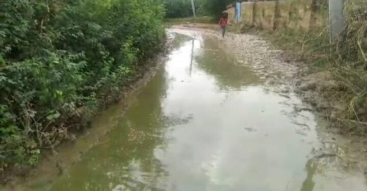 हमीरपुर जिले के अंतर्गत आने वाले ग्राम महेरा मैं स्कूल जाने वाली रास्ते मे कीचर और पानी से भरी हुई देखिए वीडियो