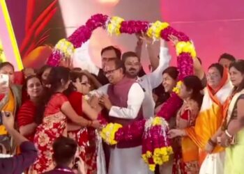 मुख्यमंत्री  शिवराज सिंह चौहान द्वारा सुपर कॉरिडर ग्राउंड, इंदौर से प्रदेश की 1.25 करोड़ बहनों के खाते में मुख्यमंत्री लाड़ली बहना योजना की दूसरी किस्त का अंतरण