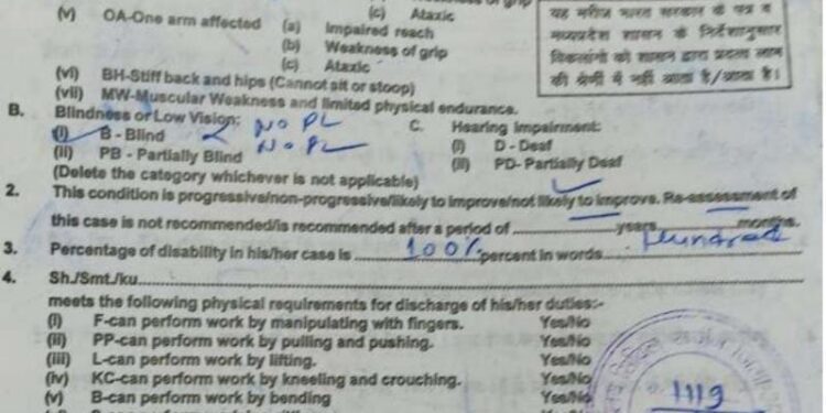 दिव्यांग सुरभि का बना प्रमाणपत्र’ कलेक्टर ने कराई त्वरित कार्यवाही