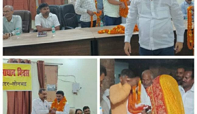 रिटायर होकर आए नेखपाल का ग्रामीणों ने किया भव्य स्वागत 05,08,2023 दिन शनिवार