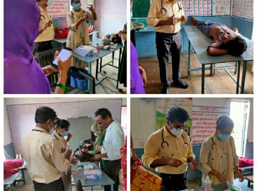 खबर का हुआ असर आदिवासी बहुल ग्राम खोधरा में चार दिन के अन्तराल में दो लोगों की मौत एक दर्जन बीमार खबर के बाद पहूंची स्वास्थ टीम