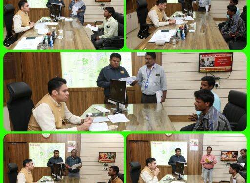 कलेक्टर अवि प्रसाद ने स्थानीय समाधान में सुनी नागरिकों की समस्यायें
