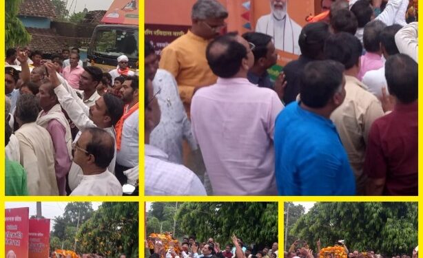जिले में समरसता यात्रा का हुआ भव्य स्वागत, पुष्प वर्षा कर कलश यात्रा निकाली गई