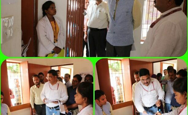 कलेक्टर श्री प्रसाद ने विकासखण्ड बड़वारा के उप स्वास्थ्य केंद्र मादावर का किया निरीक्षण