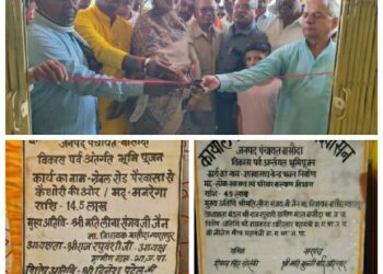 मुख्यमंत्री द्वारा चलाई जा रही विकास पर्व योजना के तहत विधायक ने एक करोड़ 57 लाख विकास कार्यों के भूमि पूजन एवं लोकार्पण किया