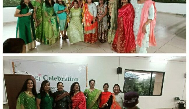 ट्राईडेंट परिसर में हरियाली तीज कार्यक्रम धूमधाम से मनाया गया