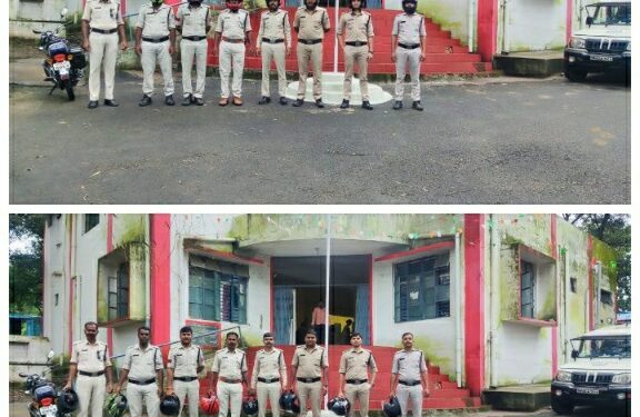 तामिया पुलिस प्रशासन ने निकाली हेलमेट पहनकर जागरूकता रैली, नियम का उल्लंघन करने पर होगी कार्यवाहीं*