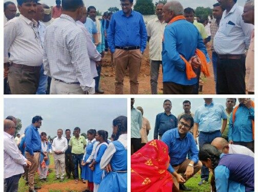 विकासखंड रीठी के ग्राम रैपुरा में विद्यालय पहुंचकर जिला पंचायत के सीईओ शिशिर गेमावत ने  छात्राओं से संवाद कर शैक्षणिक गतिविधियों की ली जानकारी और विद्या अध्ययन के लिए किया प्रेरित।
