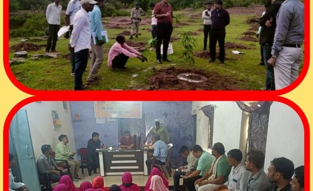 *सीईओ श्री गेमावत ने स्वसहायता समूह की महिलाओं से संवाद कर की जा रही गतिविधियों की ली जानकारी* *पौधारोपण कार्य का निरीक्षण कर दिए निर्देश*