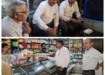 खाद्य विभाग नींद से जागा …..!मिलावट से मुक्ति अभियान के तहत की गई खाद्य प्रतिष्ठानों की जांच