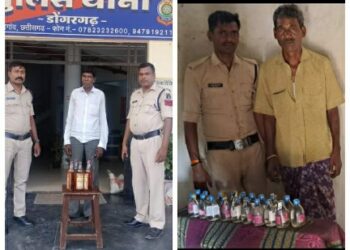 *अवैध रूप से शराब विक्रय करने वाले तीन आरोपी पर डोगरगढ़ पुलिस ने की आबकारी एक्ट के तहत कार्यवाही*