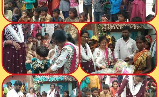 रक्षाबंधन पर्व के पूर्व नवीन वस्त्र प्राप्त कर आनंदित हुए ग्रामवासी