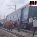 कटनी एनकेजेसी केबिन के पास मालगाड़ी का एक डब्बा पटरी से उतरा देखे VIDEO