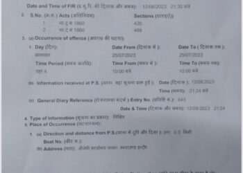 प्रियंका गांधी,अरूण यादव व अन्य पर  420,469 में FIR दर्ज