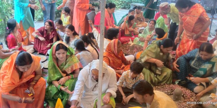 कटनी में भगवान परशुराम मंदिर में हुआ शिवलिंग निर्माण एवं रुद्राभिषेक