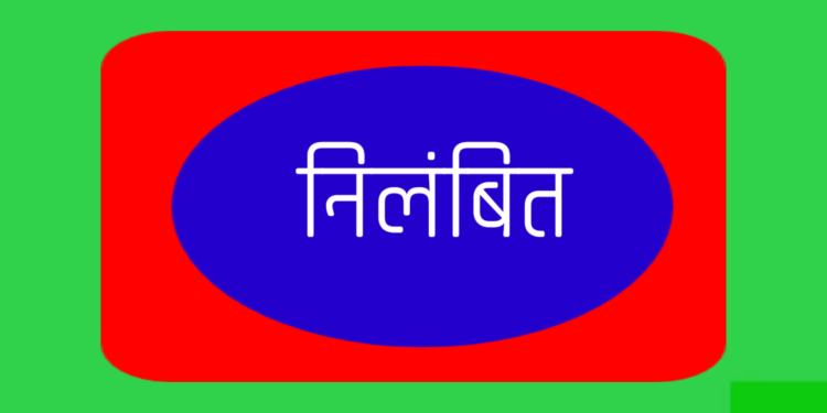 एक प्राथमिक शिक्षक/अधीक्षक निलंबित