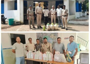 *मंडला पुलिस द्वारा अवैध मादक पदार्थों के विरूद्ध चलाए जा रहे हैं क्लीन स्वीप अभियान एवं पुलिस मुख्यालय के अभियान अंतर्गत मंडला पुलिस की कार्रवाई में लगभग 111 लीटर शराब जब्त*